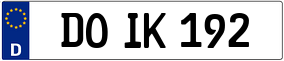 Trailer License Plate